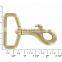 1-1/4" Natural Brass, Swivel Bolt Snap, Solid Brass, quick release snap hook