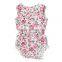 wholesale baby boutique rompers clothing baby girls cotton printing flower rompers