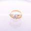 Hot sell fashion jewelry rings , women gold plated soccer diamond women ring for engagement/
