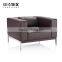 Fatctory direct sale office PU sofa with stainless steel base