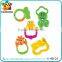 Non-toxic newborn baby gift set rattles nipple infant toys for sale