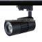 black color 330 degree adjustable arm 30w cob led grooved led track head 3000lm