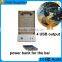 High capacity 13000mah double-side advertising mobile power bank for restaurants and cafe