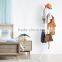3-Tier Metal White Coat Hat Rack Hall Tree Stand with 11 Hooks