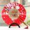Promotional bamboo hand fan weding mini fan