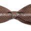 2016 latest hot sale orange white polka dot linen man bow tie for boys