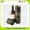Fancy paper custom logo round tube wine gift box