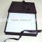 china wholesale luxury linen wedding invitation box with brooch