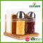 High Quality Bamboo Napkin Holder With Pepper and Salt Shaker Set