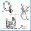New Design personalized Punk Silver dear rings classic fashion Christmas rings