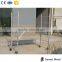 Hot sale 6feet 12feet 18feet height muti-fuction Mobile aluminum or steel ladder folding scaffolding