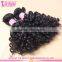 Shandong Factory Mongolian Curly Hair Extension Hair With Rubber Band