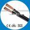 Hot selling Non-transparent speaker cable Copper round+round White Speaker Cable with low price
