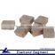 Different type diamond segments for granite block