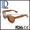 2016 CE approved New Custom fashion style Zebra Wood Sunglasses