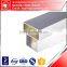 Silver white brush aluminum square tube