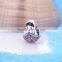 D127 silver 925 russia girl charm,enamel girl charm beads for bracelet