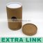 High Quality Kraft Round Paper Tube Packaging , Food Grade Circle Cardboard Tube Box Packaging With Wax Inner liner