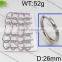 Wholesale Newly round shape sterling silver hoop earring