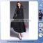 2016 fashion ladies designer leather spliced dress maxi winter dress for women