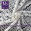 Latest lace new style embroidery design white cotton lace dress fabric