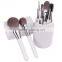 10 pcs/set Makeup Brushes set Foundation eyeliner Eyebrow Lip Brush Tools cosmetics Kits make up Brush Set with White Holder