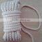 Natural / white color 6mm/8mm 100% Cotton yarn diamond braided Sash Cord