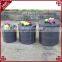 Greening decoration round resin rattan planter box outdoor flower pots garden
