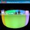 led bar furniture used dubai/led plastic bar table/led rechargeable color changing table