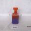 spayed round glass wine decanter