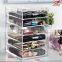 2017 Wholesale clear acrylic lucite makeup storage boxes cosmetic storage box