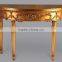 Antique Gold Reproduction Console Table with Mirror