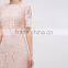 women's Lace Crop Top Midi Pencil Dress