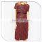 Fashion burgundy color lace fabric online maternity evening dresses