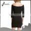 Fashion sexy dress bodycon dress with 3/4 sleeve
