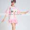 Kitten printed dress chiffon dress sublimation print dress