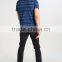 MGOO Slim Fit Horizontal Stripe T-shirts For Men Custom Short Sleeve T Shirt With Pocket