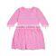 Hot sale! Infant Girls ChristmasLong Sleeve Gowns Baby Layette Cotton Evening Long Gowns For kids