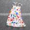 Beautiful 2-7 Year Old Summer Halter Baby Girl Maxi Dress