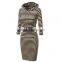 hot custom latest design women long pullover hoodie dress