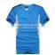 Basic Blue White OEM Dri Fit Short Sleeve Casual Gym Training T shirt