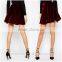 Fully Lined Soft-touch Skater Skirt Women, Velvet Mini Skirts 2015