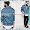 2016 New Korean Version Men Long Sleeves Denim Copper Button Jackets