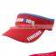 Printing Red Adults Visor Sun Hat Wholesales