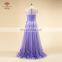 2017 Gorgeous Tulle Handmade Ruching Batterfly Bottom Plus Size Purple Prom Dress