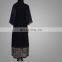 New Arrival Muslim Women Black Abaya Beautiful Design Front Open Cardigan Islamic Ladies Kimono