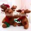 New Plush Toys Christmas Reindeer Stuffed Toys with Scarf