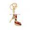 red high heel handbag keyring for girl