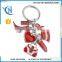 Fashion lovely zinc alloy robot metal key holder Keychain/ key Ring