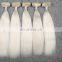 White 7A Double Drawn Premiun White Weft Yak Hair Extension